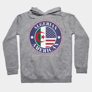 Proud Algerian-American Badge - Algeria Flag Hoodie